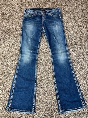 Silver Jeans Women's Blue Flare Jeans Size 28 Long | NWOT